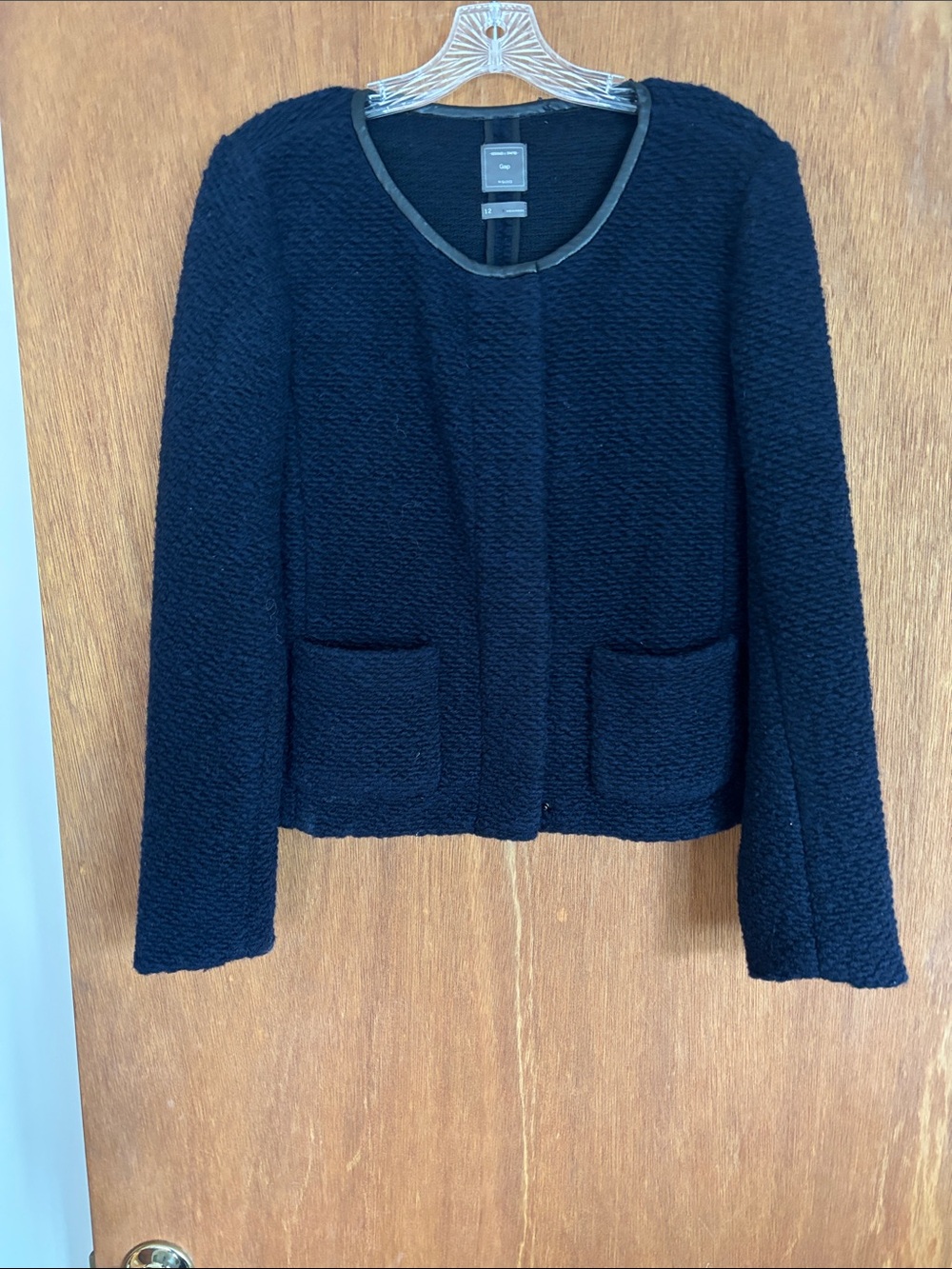Women's Navy Bouclé Jacket